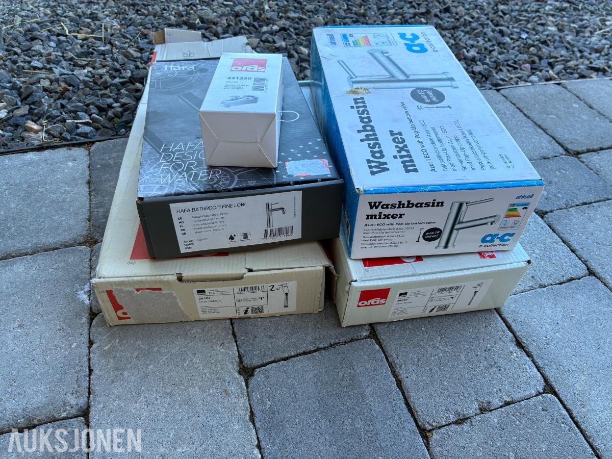 Nye servantbatterier / armaturer fra Oras, Hafa og a-collection
